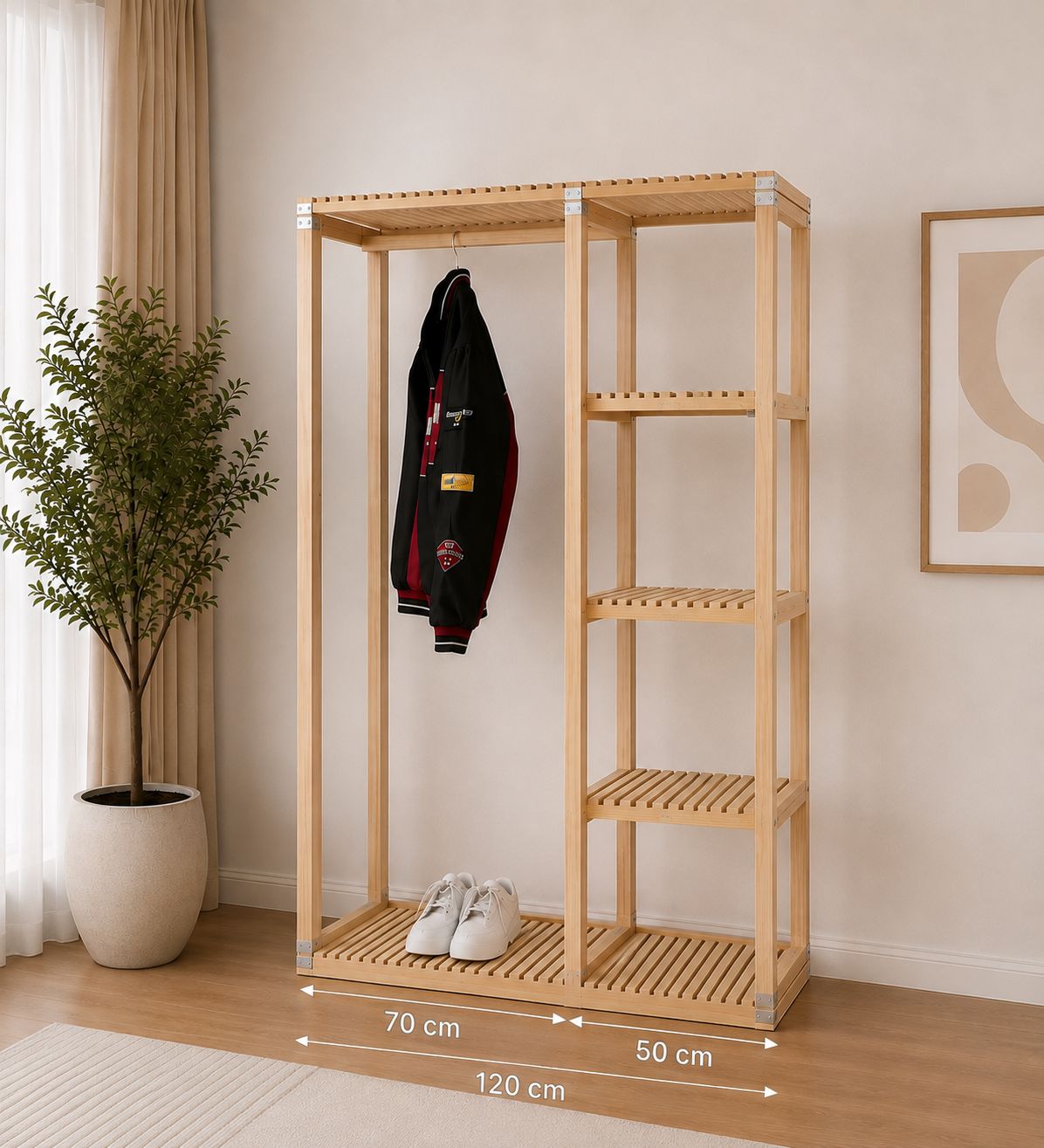 Elegant and Modern Wooden Wardrobe - خشب طبيعي - أنتيكا للأثاث – 2