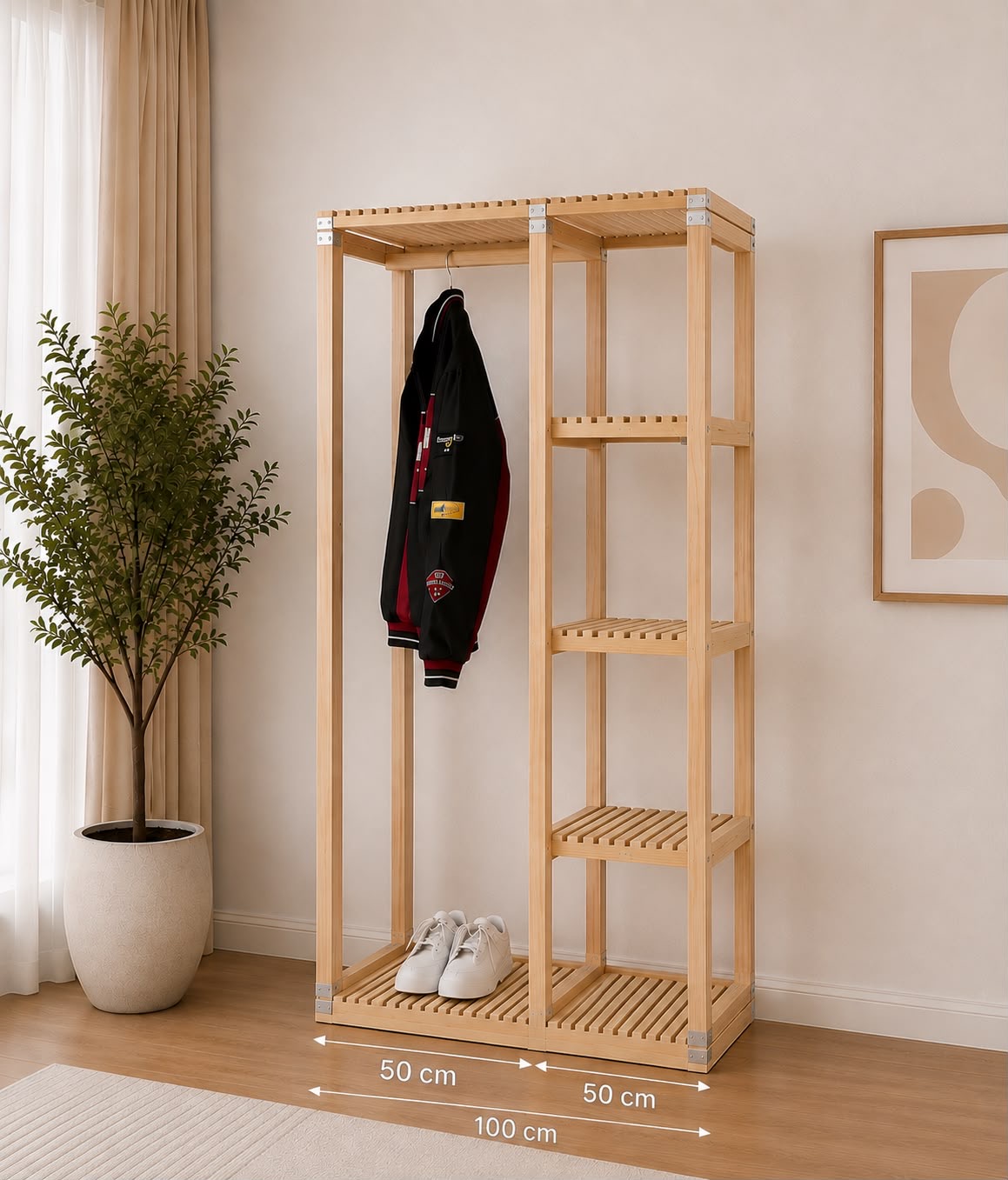 Elegant and Modern Wooden Wardrobe - خشب طبيعي - أنتيكا للأثاث – 6