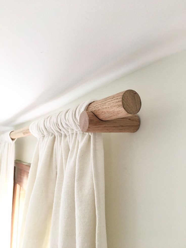 Curtain Rod - خشب طبيعي - أنتيكا للأثاث