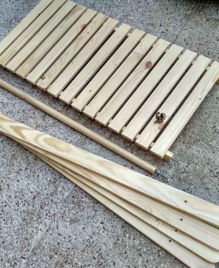 Clothes Rack One Shelf - خشب طبيعي - أنتيكا للأثاث – 2